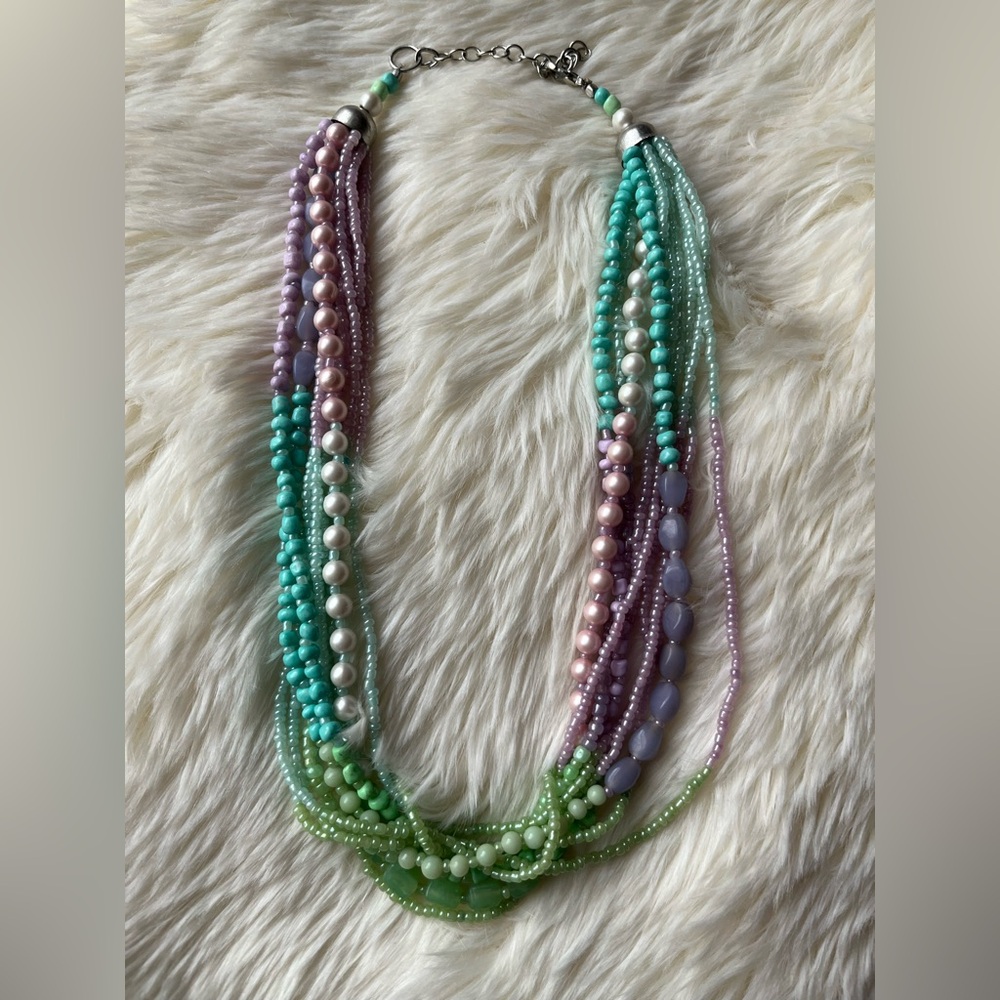 ⭐️Chunky Pastel Beaded Necklace⭐️